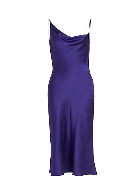 Elegant Cowl Midi Dress