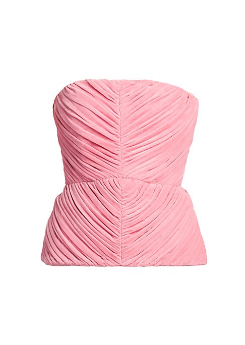 Velvet Pleat Top