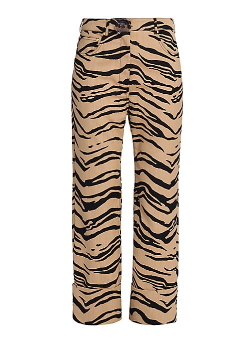 Wild Stripe Cuffed Pants