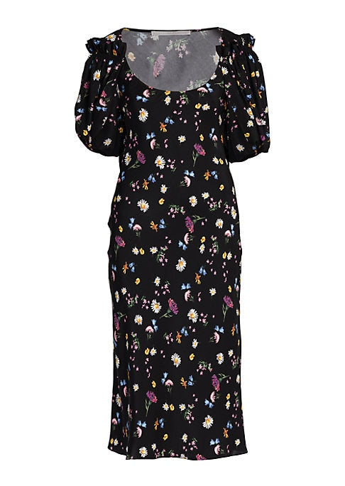 Floral Grace Midi Dress