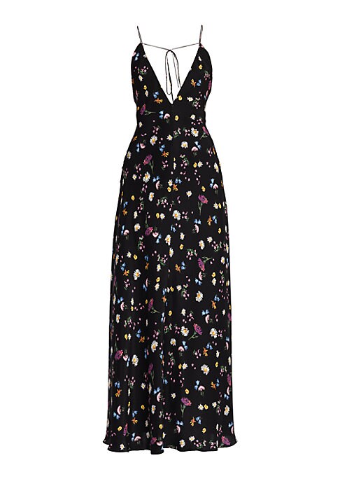 Floral V-Neck Midi Dress