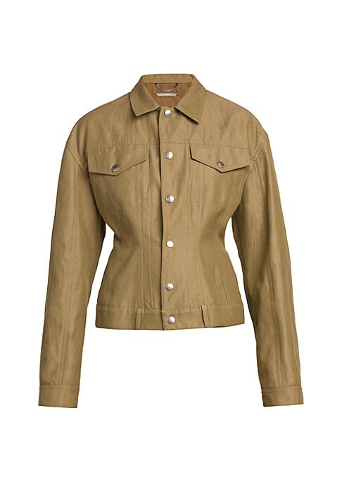 Cinched Denim Jacket
