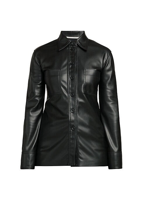 Chic Vegan Leather Top