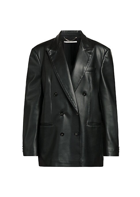 Chic Vegan Leather Overshirt