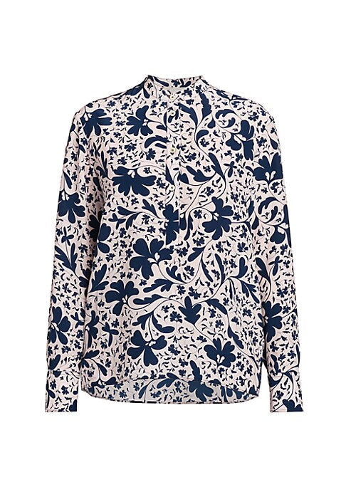 Floral Elegance Silk Shirt