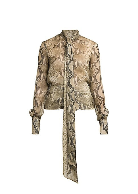 Python Chic Silk Blouse