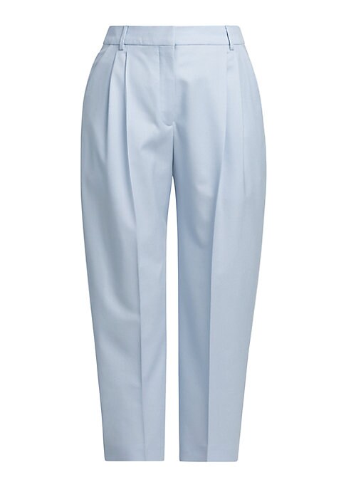 Tailored Flannel Crop Trousers