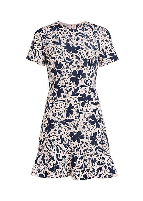 Silk Blossom Mini Dress