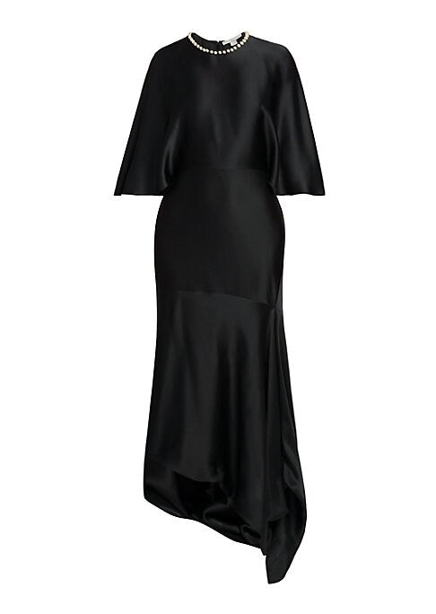 Glam Cape Satin Dress