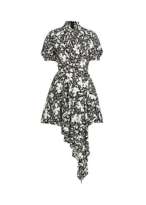 Floral Cut-Out Mini Dress