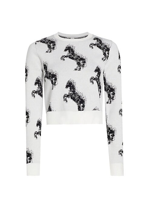 Galloping Graphic Knit Sweater