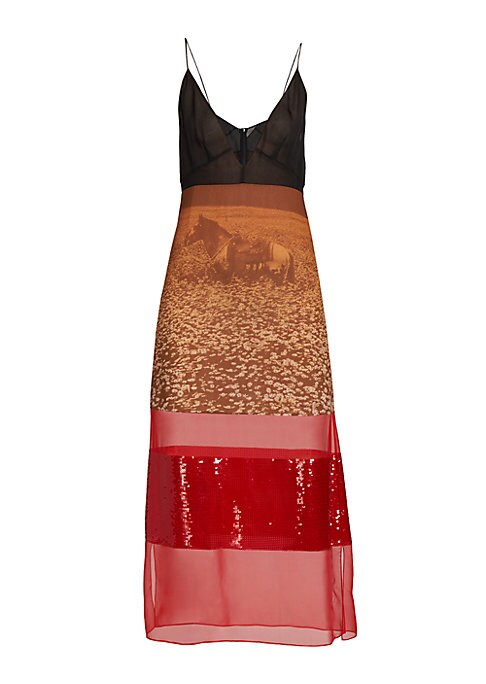 Equestrian Elegance Maxi Dress