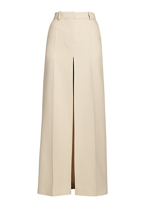 Elegant Pleated Wool Skirt