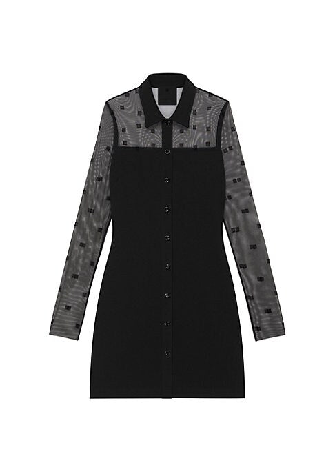 Chic Sheer Dot Dress