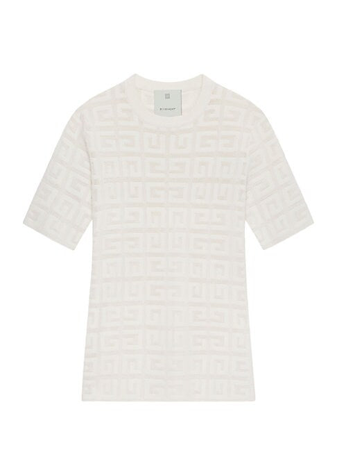 Lace Jacquard Knit Top