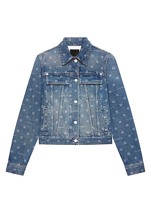 Denim Micro-Motif Jacket