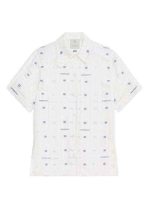 Asymmetrical 4G Jacquard Shirt