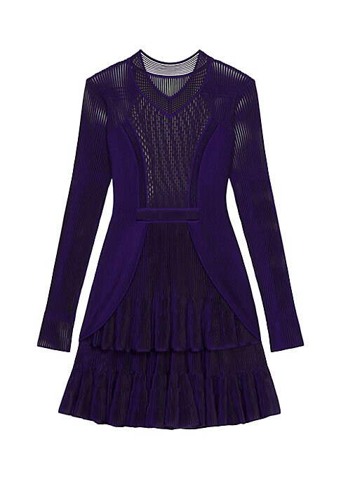 Overlapped Knit Dress