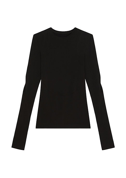 Graphic Cut-Out Jersey Top