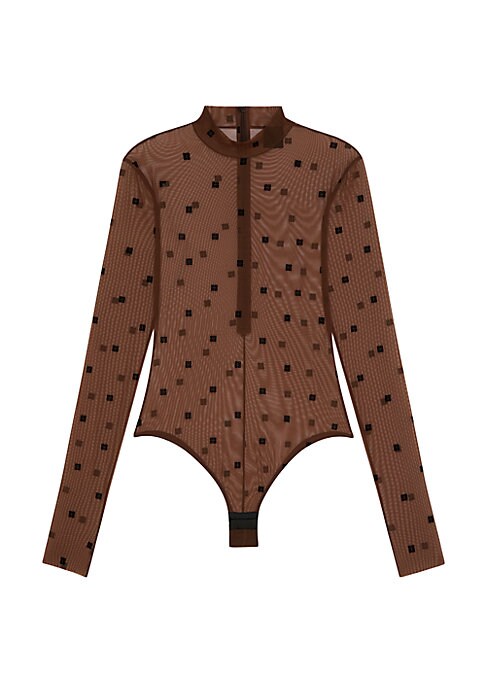 Sheer Logo Bodysuit