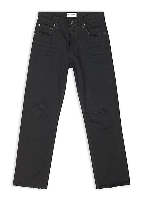 Chic Black Denim Trousers