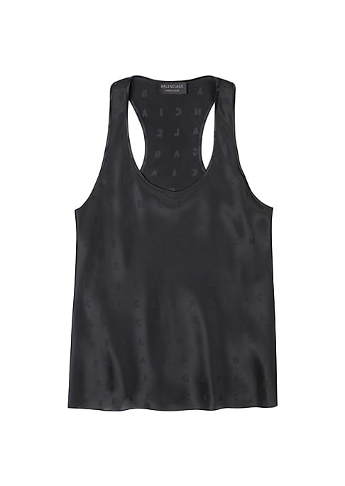 Bold Jacquard Racer Top