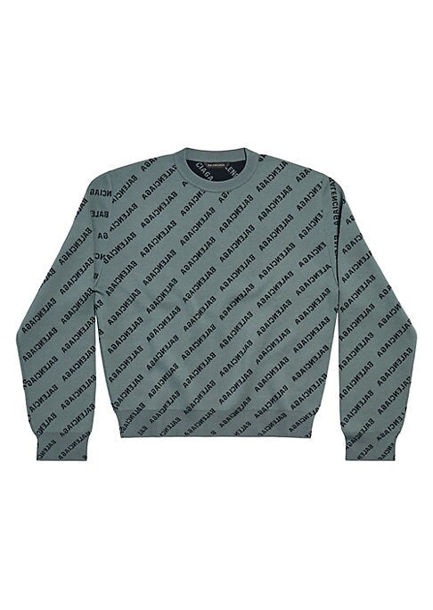 Jacquard Logo Knit Sweater