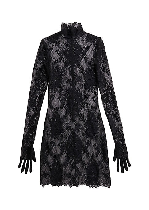 Lace Glove Bodycon Dress