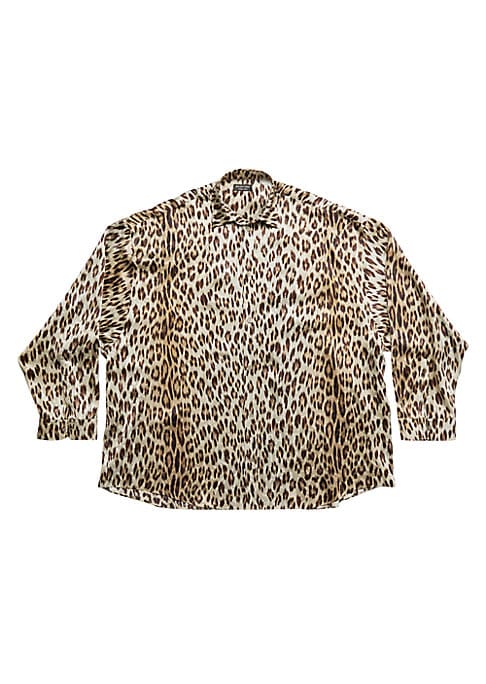Silk Leopard Print Top