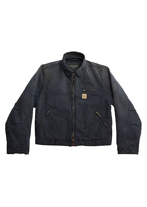Cropped Utility Canvas Parka