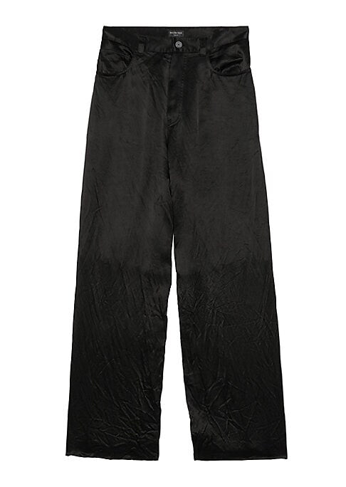 Satin Cargo Trousers