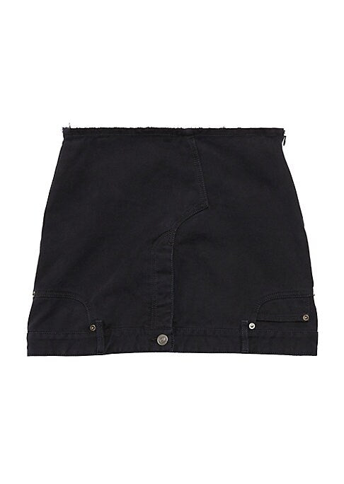 Reversible Denim Mini Skirt