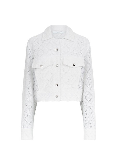 Denim Crochet Chic Jacket
