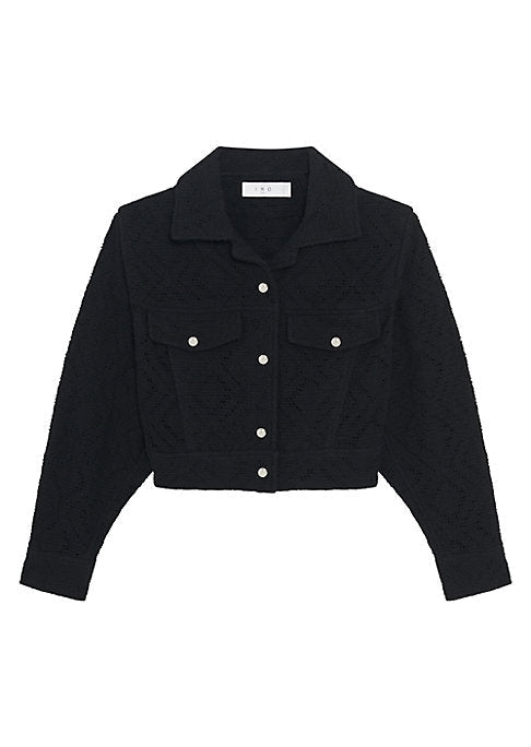 Denim Crochet Chic Jacket