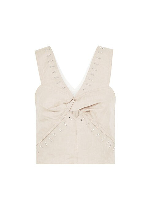 Studded Tie-Front Top