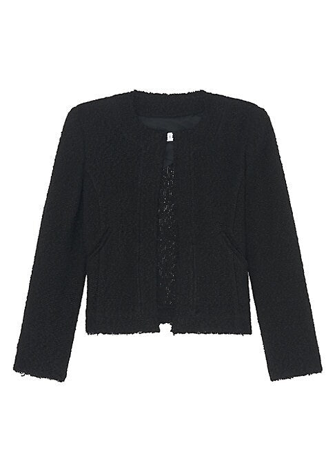Chic Piped Fitted Jacket