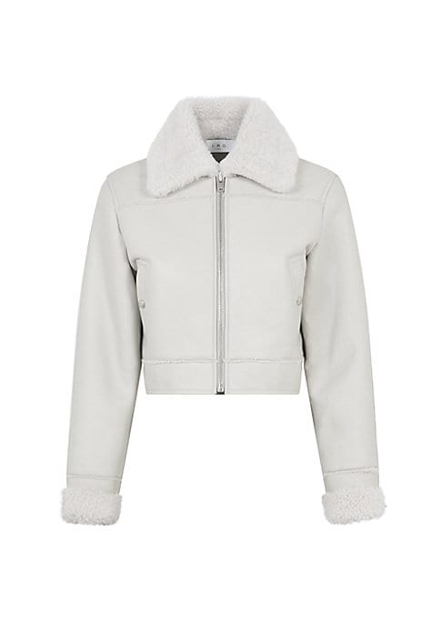 Shearling Luxe Leather Jacket