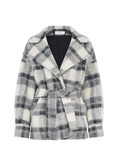 Chic Checkered Outerwear