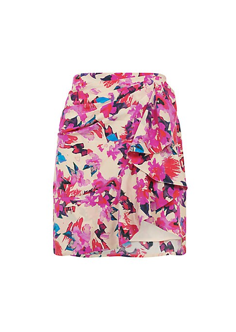 Frilly Silk Mini Skirt