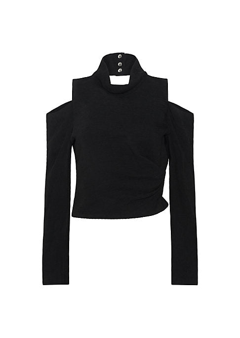 Chic Cut-Out Blouse