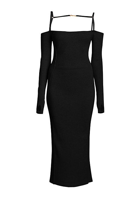 Strap Detail Midi Dress