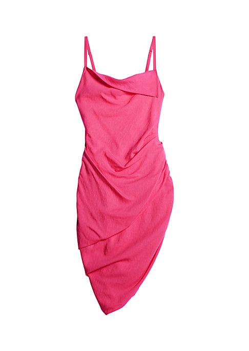 Elegant Asymmetrical Draped Dress