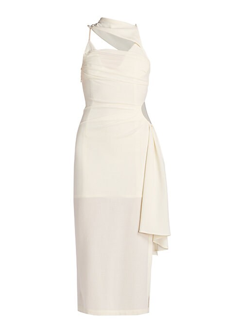 Chic Draped Midi Dress