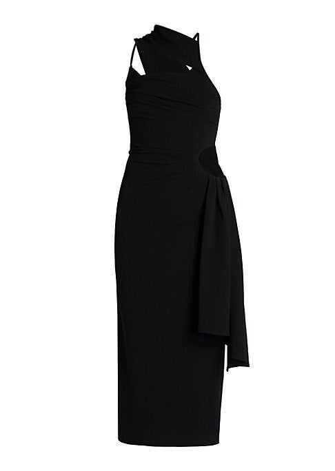 Chic Wool Midi Dress