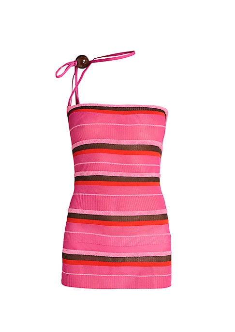 Chic Striped Halter Top