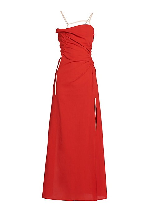 Ruched Cut-Out Maxi Dress