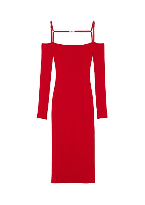 Chic Ribbed Midi Dress