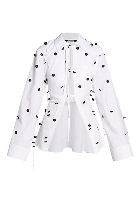 Sequin Strap Detail Shirt