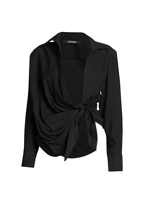 Knotted Draped Statement Top