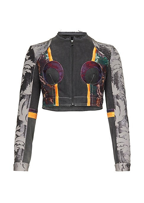Floral Tapestry Zip Jacket